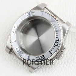 Stainless Steel 40mm Yacht Watch Case with Sapphire Glass & Rubber Strap - 100m Waterproof (B4 only case)