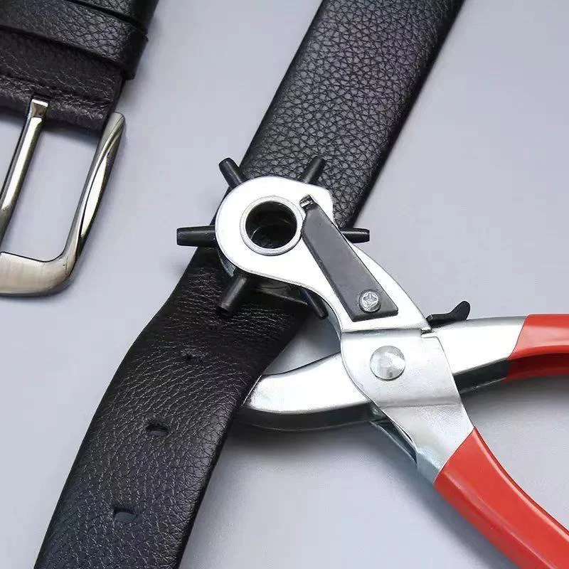 Description Picture 3 of itemMulti-function Punch Pliers Round Hole Oval Hole DIY Tool Watchband Strap Household Leathercraft Leather Belt Hole Punch Plier