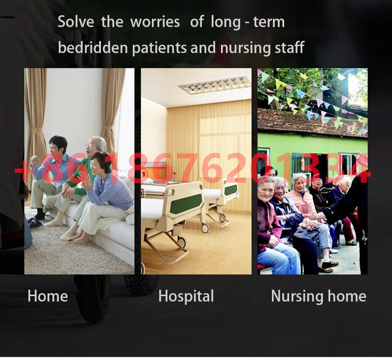 Hot sale Wheelchair With Toilet Transfer Commode Adjustable Bath Chair Hospital Nursing For Invalid Disabled 6