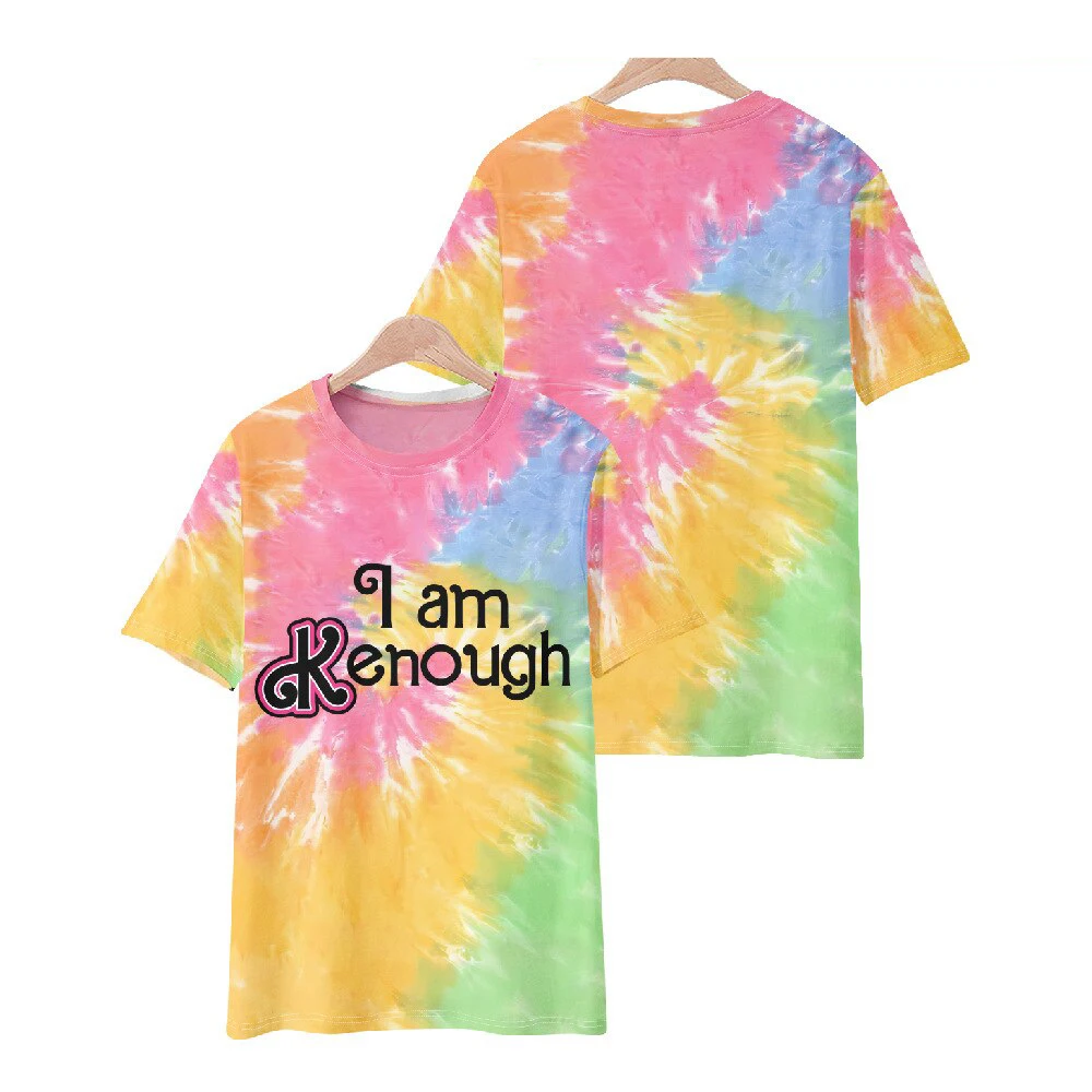 Tie Dye Short Sleeve Casual T Shirt for Men Women Summer
