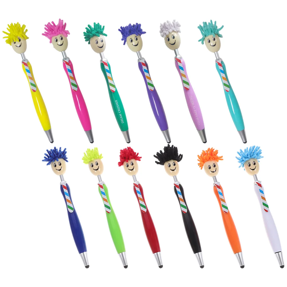 

Шариковые ручки Mophead, забавные ранцы, чернильные ручки, новинка, письмо, декоративные подписи, наполнители Goodie Bag