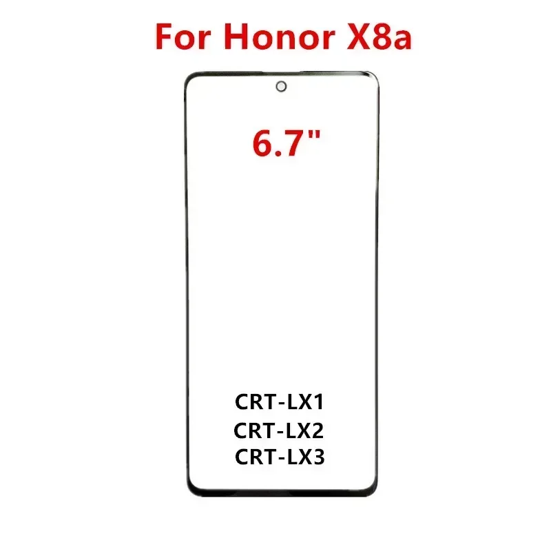 Touch Screen For Huawei Honor X5 X6 X7 X7a X7b X8 X8a X9 10X Lite Front Panel LCD Display Out Glass Repair Replace Parts + OCA lcd display replacement glass screen replacement touch screen digitizer replacement optical clear adhesive film