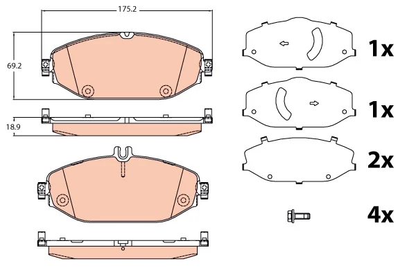 

GDB2097 for brake BALATASI ON W205 14 C205 15 W213 16 S213 16 A238 17 C238 17 C238 17 C238 17