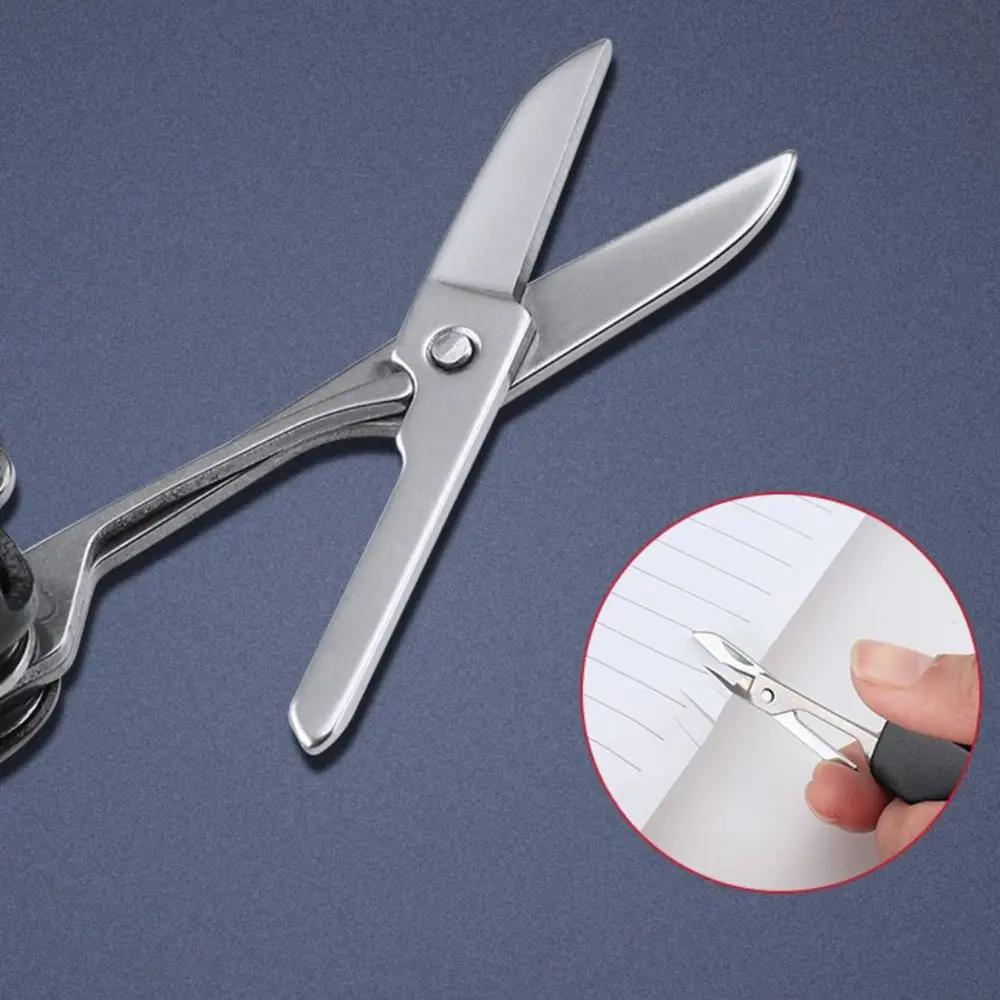 Steel Home with Keychain Holder Nail file Travel Folding Nail Clippers Nail Trimming Tool Nail Scissor Toenail Tweezers