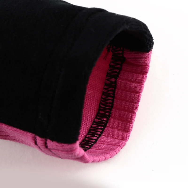 Langes Nachthemd für Mädchen, blau und rosa, geripptes schwarzes Velourskleid, lange Mädchenkleidung, Maxikleid, Freizeitkleider, Rundhalsausschnitt, 8-18 Jahre – Detail 9