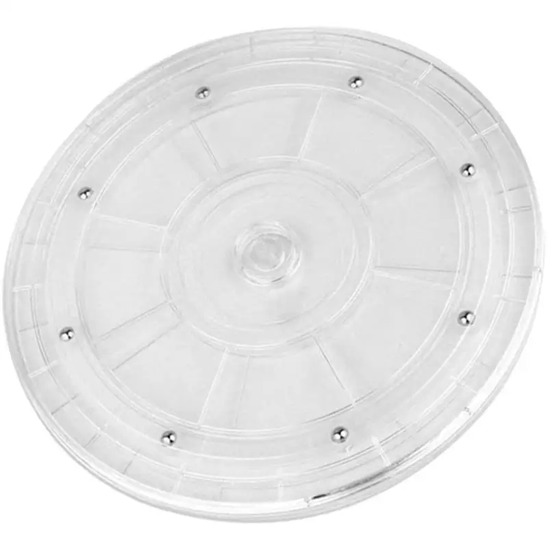 Clear Acrylic Turntable Kitchen Spice Holder 360Degree Rotating