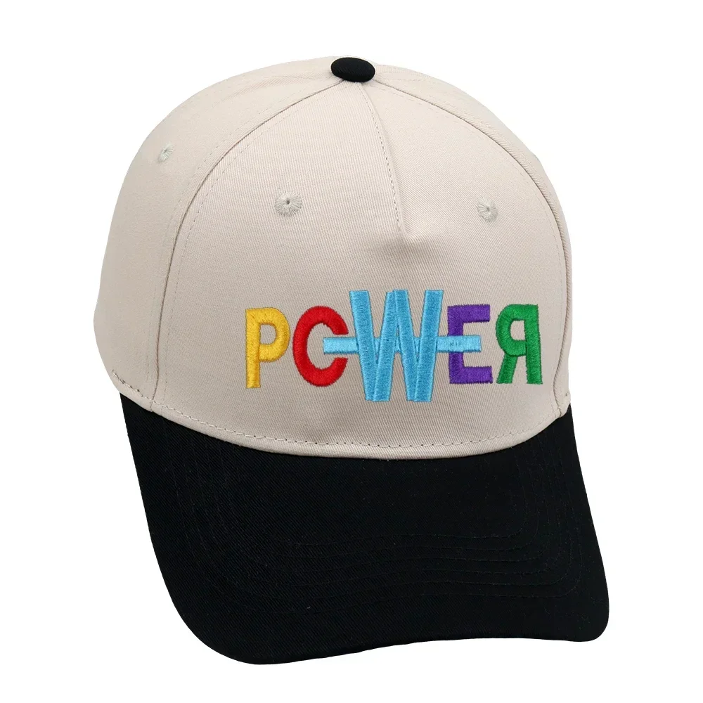 POWER Trucker Hat Embroidery GD Baseball Cap Men  High Quality Retro Double Color Woman Cap Adjustable Buckle Unisex 5