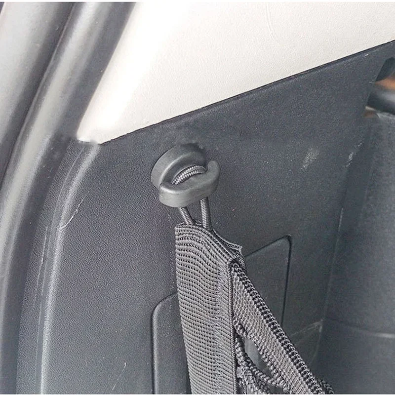 Black PA66 Car Trunk Net Hook Storage Clip Organizer