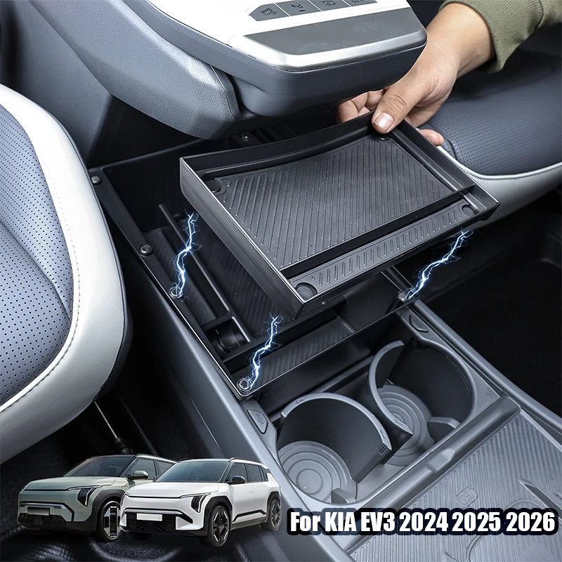 Auto Armsteun Box voor Kia EV3, PU Lederen Centrale Console Opbergdoos Auto Armsteun Verstelbare Autostoel Gap Vulling,A Auto Armsteun Box voor Kia EV3, PU Lederen Centrale Console Opbergdoos Auto Armsteun Verstelbare Autostoel Gap Vulling,A