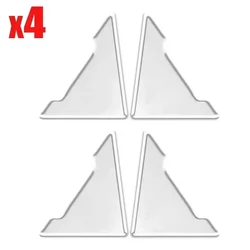 Silicone Car Door Corner Protector - Anti - Collision Guard Covers (Set of 2/4) (4pcs TRANSPARENT)