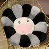 1 Pcs Creative Sunflower Stuffed Cushion Flower Plush Pillow Cute Smile Rainbow Sunflower Decor Pillow Office Back Plush Cushion 3