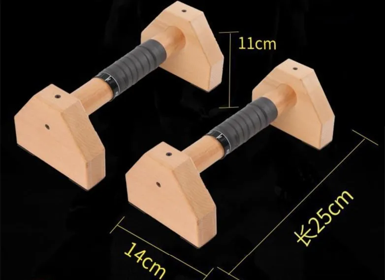 Wood Parallettes Handstand Pushups Non-Slip exercise arm Push-Ups