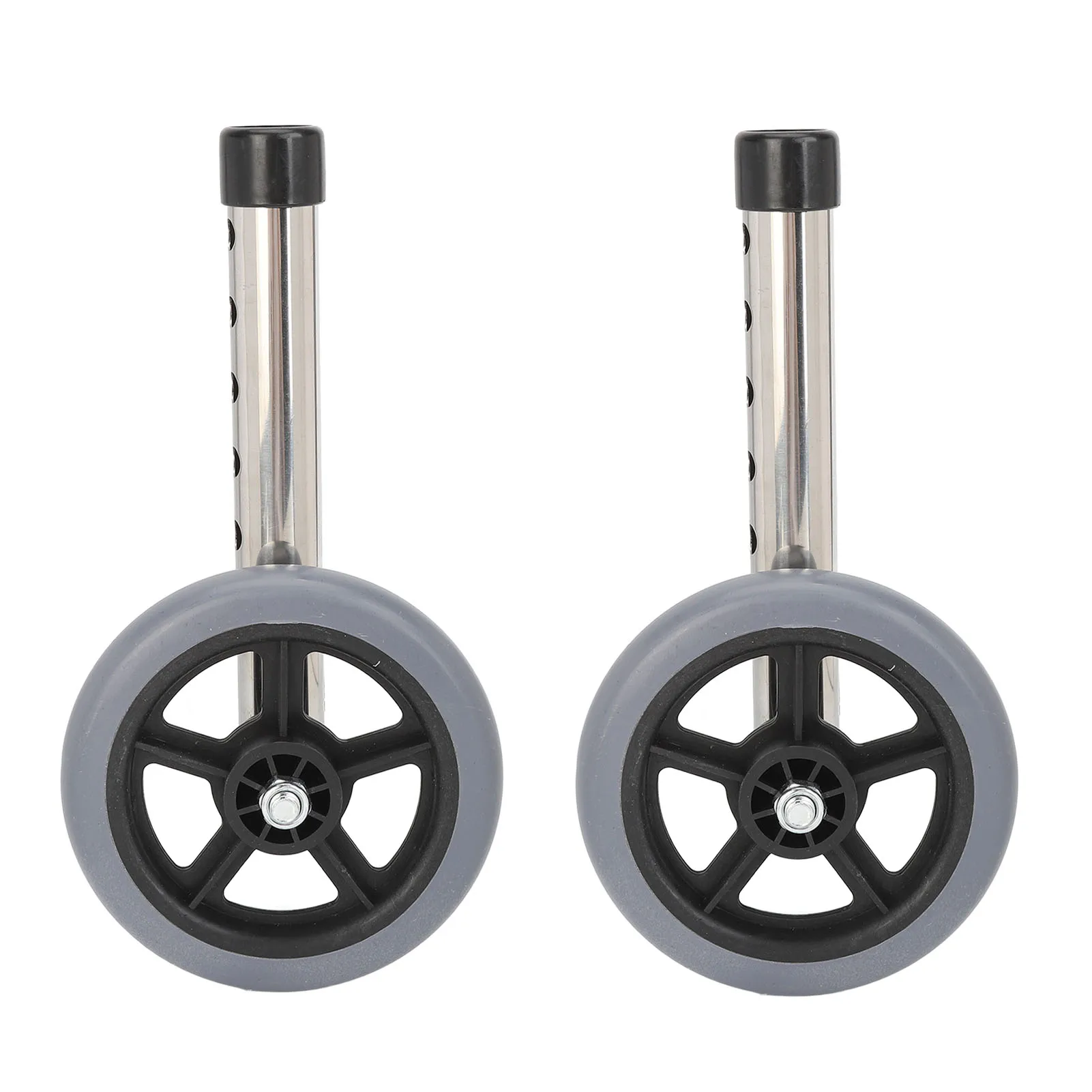2pcs Walker Wheels Universal Walker Wheels Replacement 6 Adjustable Height Rollator Wheels Accessories for Seniors Walker Wheels 6