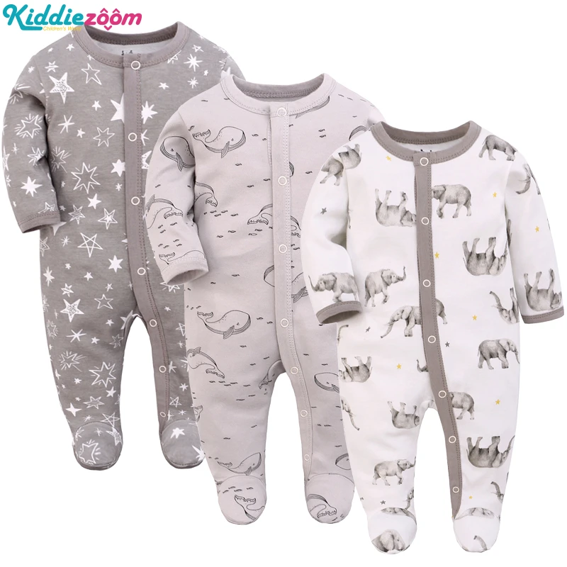 baby clothes in sets	 2022 Spring Baby Clothes Newborn Set 2/3 Pieces Pure Cotton Romper Long Sleeve Toddler Boy Casual Pajamas Infant Girl Jumpsuit Baby Clothing Set comfotable