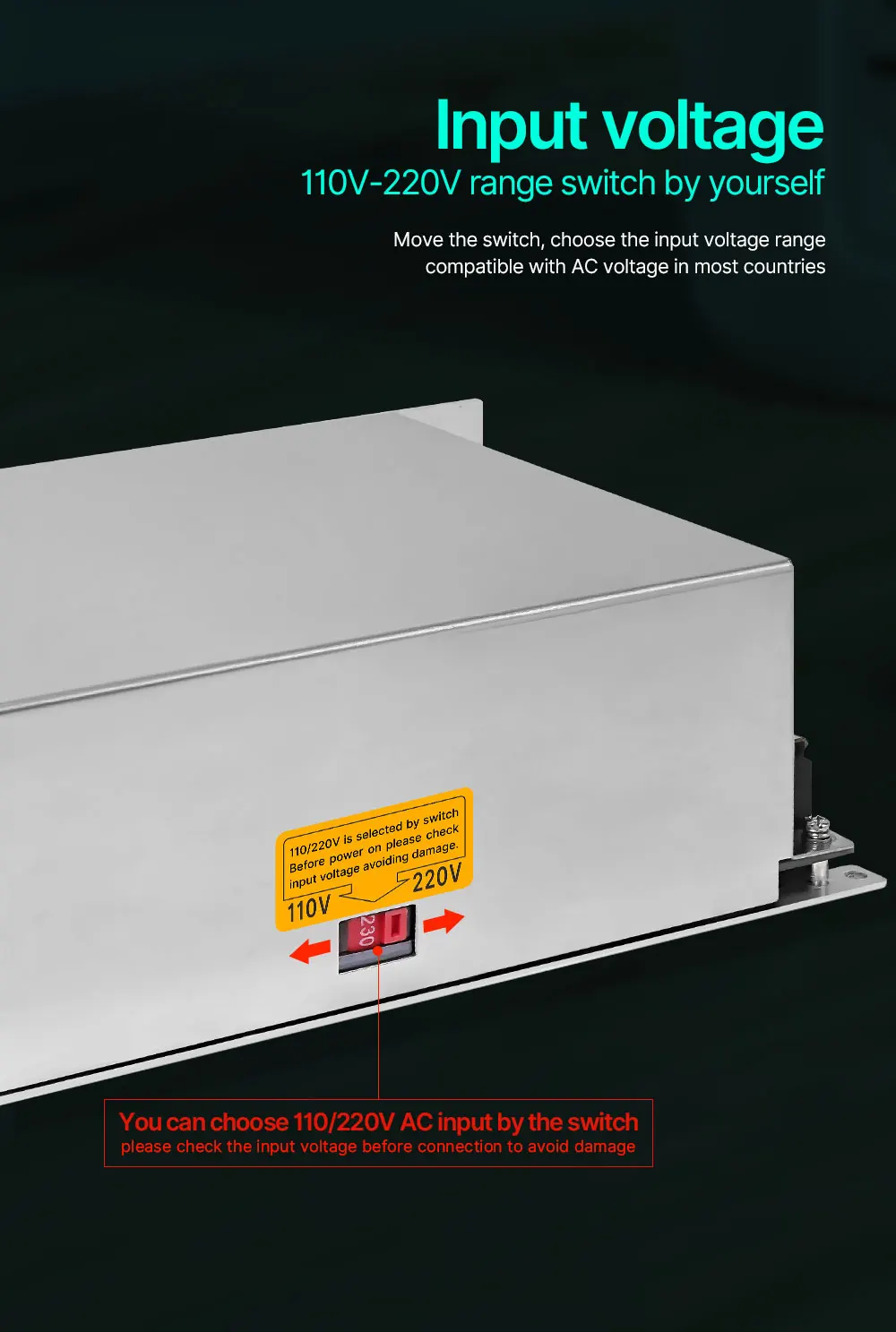 RD Switching Power Supply 400W-1500W SMPS CNC Adjustable Voltage For RD6006W RD6
