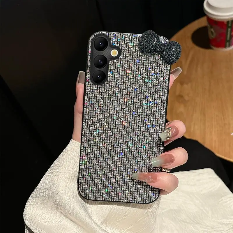 Luxury Shiny 3D Diamond Bowknot Phone Case - Lovely Soft Cover