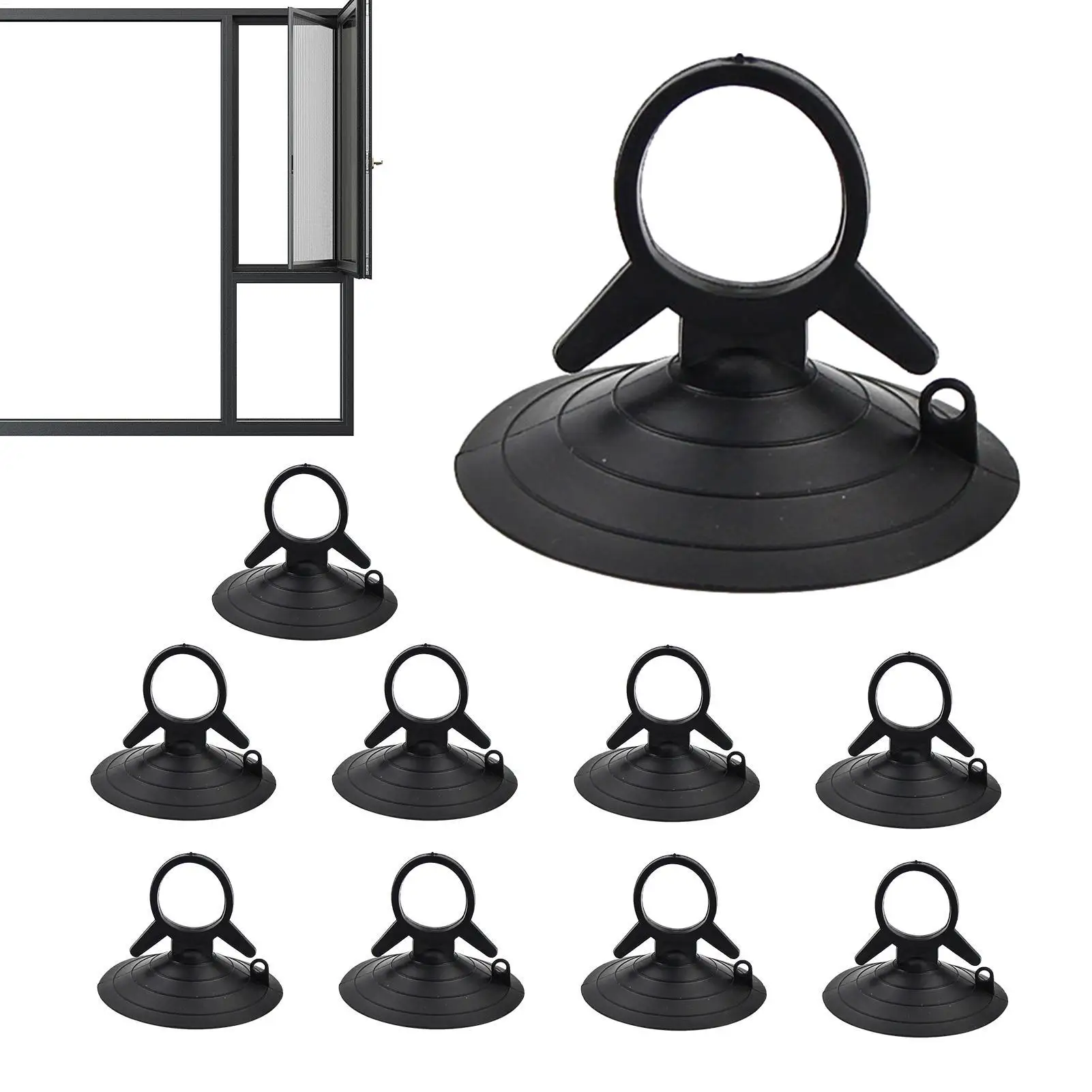 10PCS Car Window Suction Cup Car Glass Windshield Sunshade Suction Cups PVC Sucker Car Interior Accessories for Automotive Visor