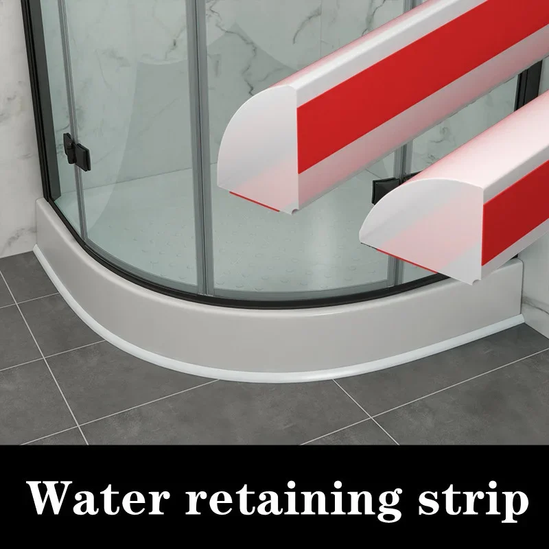 Barriera Per Acqua Doccia In Silicone MAG, Striscia Impermeabile Per Pavimento Bagno E Cucina, 15x12mm