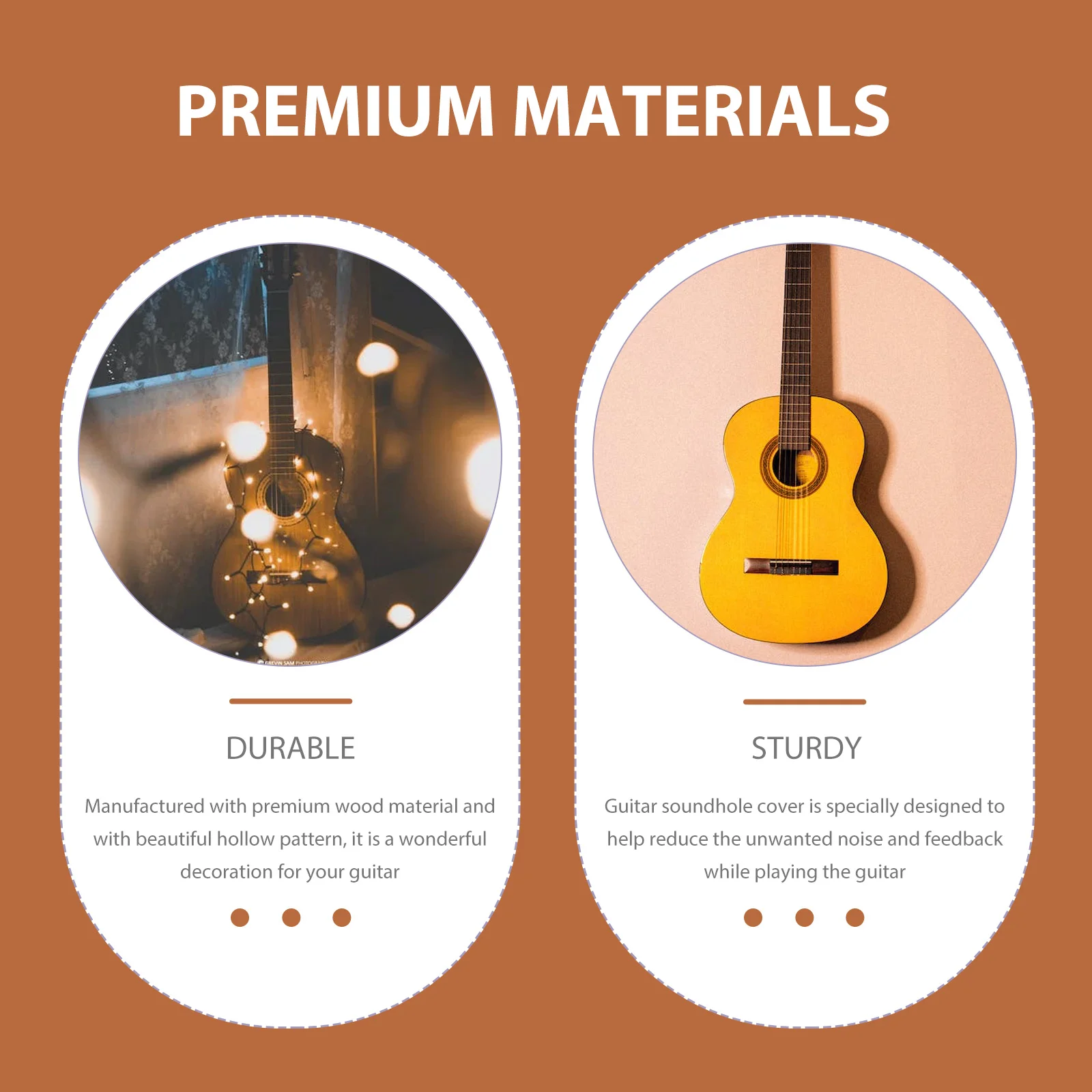 Guitar Sound Hole Cover Wooden Soundhole Covers Resonator Screen Guitars Electric Parts