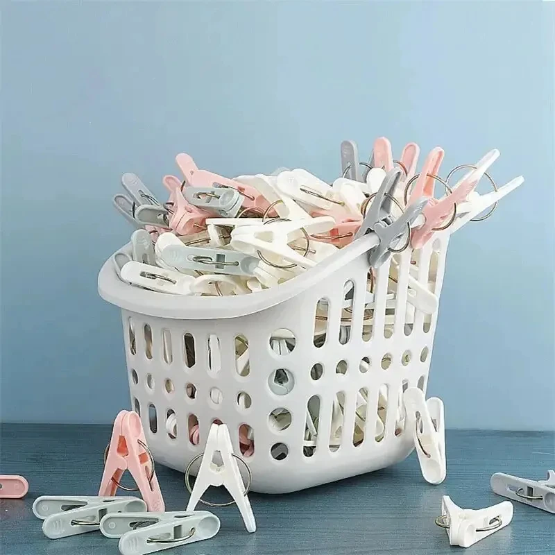Windproof Clothespins 30pcs Windproof Clothespins Air Drying Clothes Socks Underwear Fixed Pins For Household Small Clips Food Snack Bag Sealing Clips