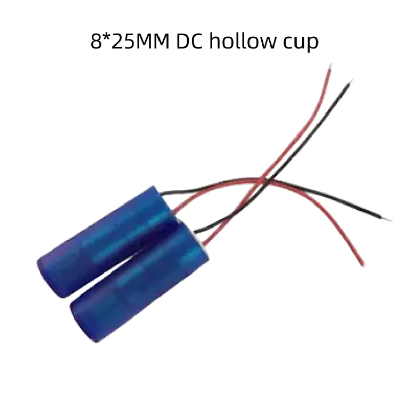 

2PCS/LOT 8*25MM Dc hollow cup Built-in vibration motor + Blue shell DC 3V