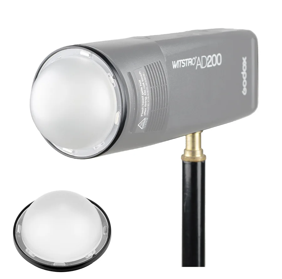 Diffusion Dome Godox AK-R11 Compatible for Godox AD200 Pro AD200 H200R Round Flash Head V1 Flash Series V1-S V1-N V1-C