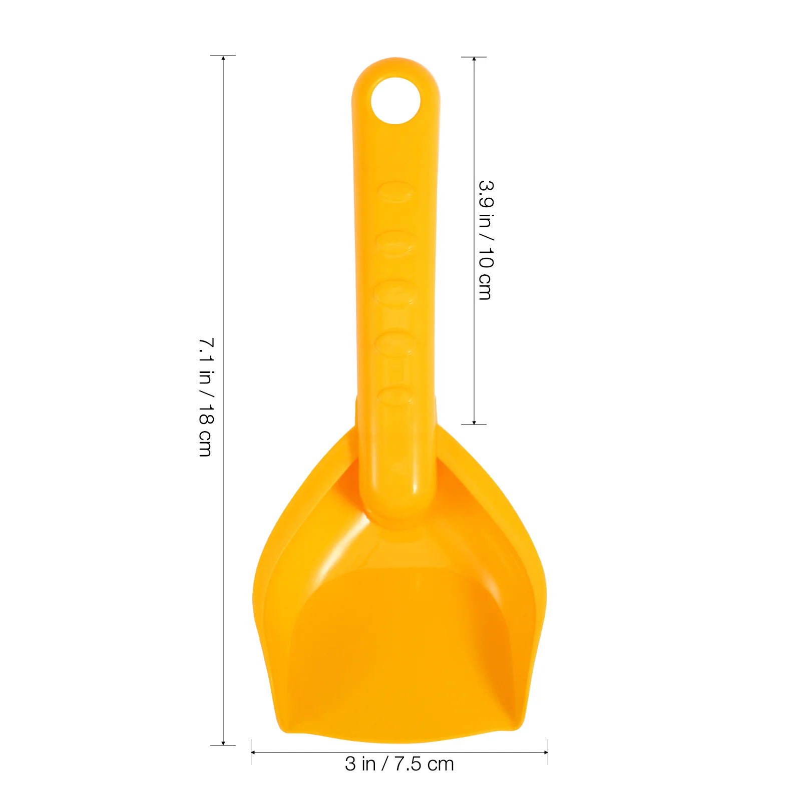 8 Pcs Child Beach Toy Sand Shovels for Kids Gardening Small outside Toys Yellow Plastic 3