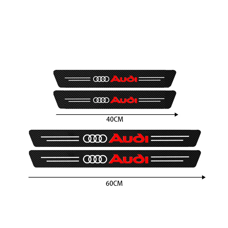 3D Carbon Fiber Anti-Scratch Door Sill Protector - Car Threshold Strip Accessory