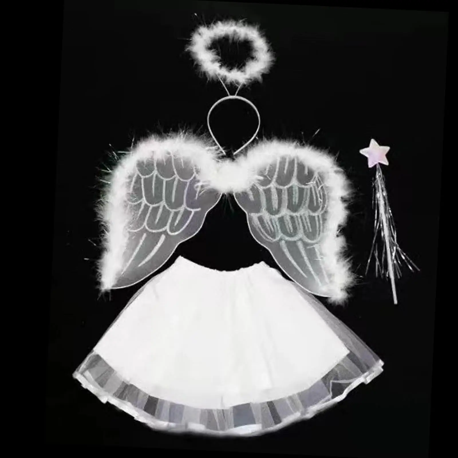 Angel Costume Girls Cute Kids Cosplay Halloween Cosplay Costumes Festival Role Play Birthday Stage Performance Carnival