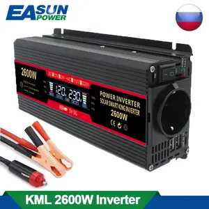 Easun 3kw 4kw 5kw reine Sinus welle 12V 24V 220V Spannungs wandler Wechsel  richter DC 12V zu AC 230V Wandler mit 2 LED-Anzeige - AliExpress