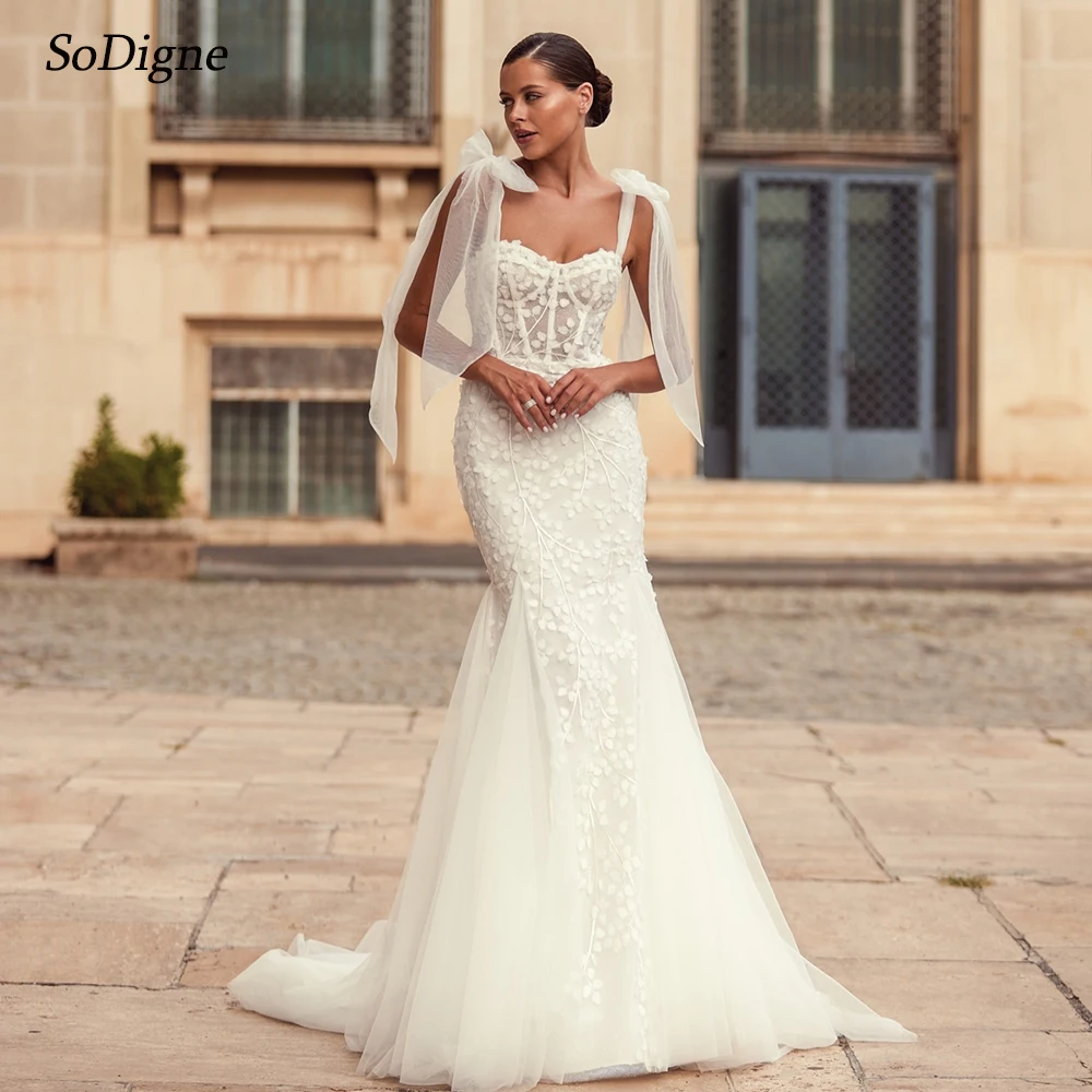 SoDigne Mermaid Tulle Wedding Dresses Sweetheart Sleeveless Elegant Bride Dress Women Bridal Gowns vestidos de novia Customized 13 S7fd6cf6595af43fbafa9e9498d1e2bdbo