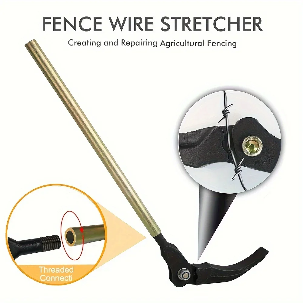 Fence Wire Stretcher Barbed Wire Fence Tensioner Easy Wire Puller for Creating and Repairing Agricultural Fencing Tools 3