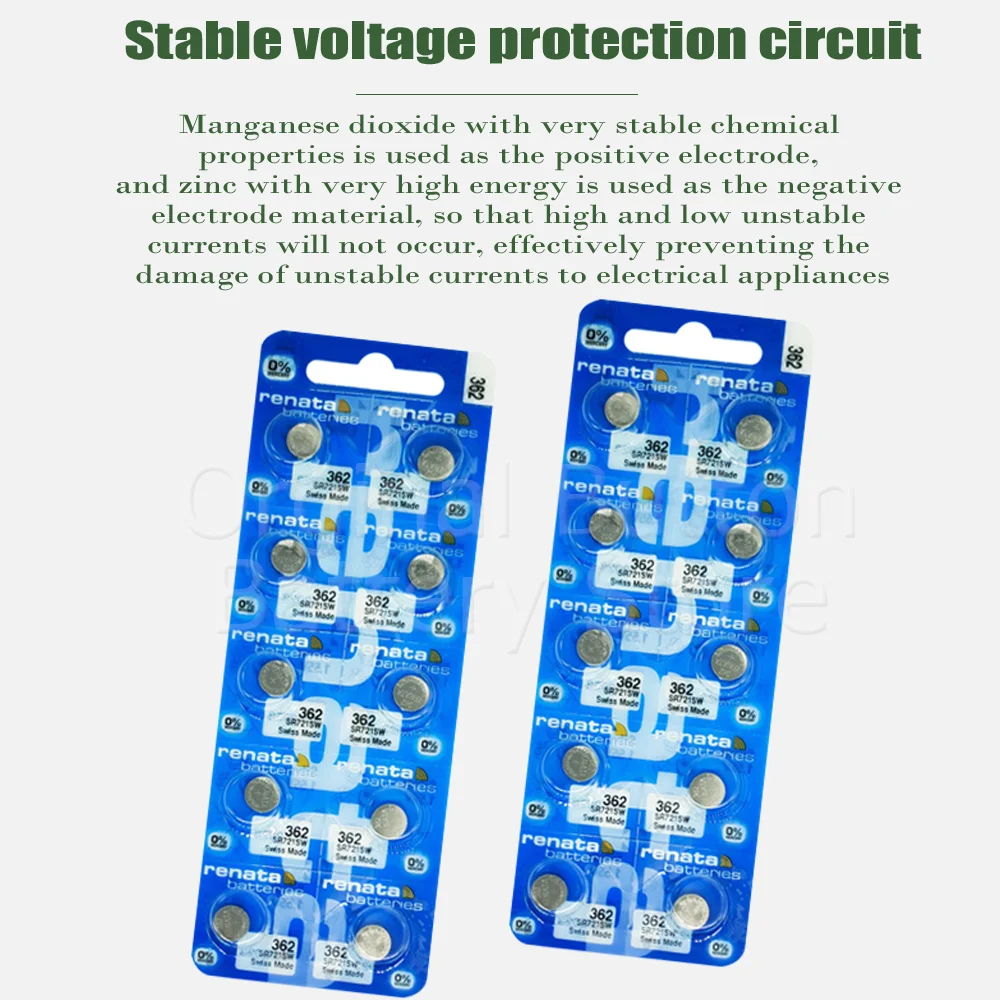 Renata 362 Watch Battery Sr721sw Battery 362 Coin Cell Button