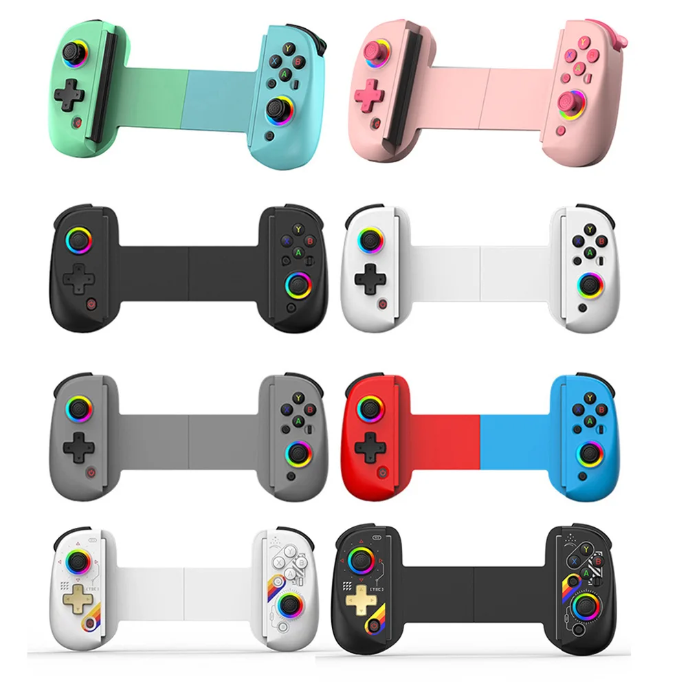 D8 ڷ ޴ е Bluetooth-Compatible5.2  е ̽ƽ, RGB Ʈ, ȵ̵ iOS PS3 PS4 ġ PC