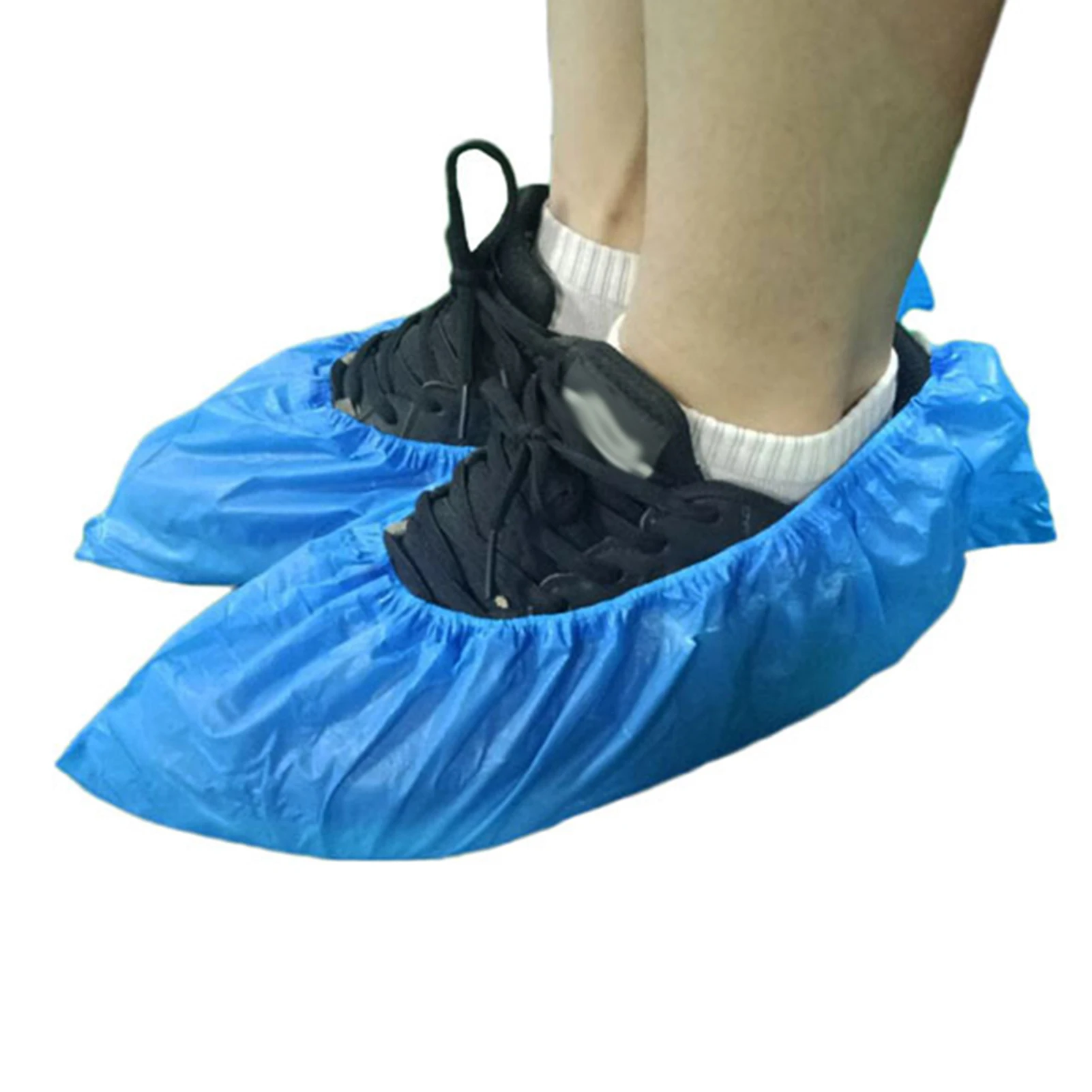 100PCS Disposable Waterproof Shoe Covers Anti Slip Dustproof Wear Resistant Shoe Cover Thickened Foot Cover For Workshop Indoor shoe covers