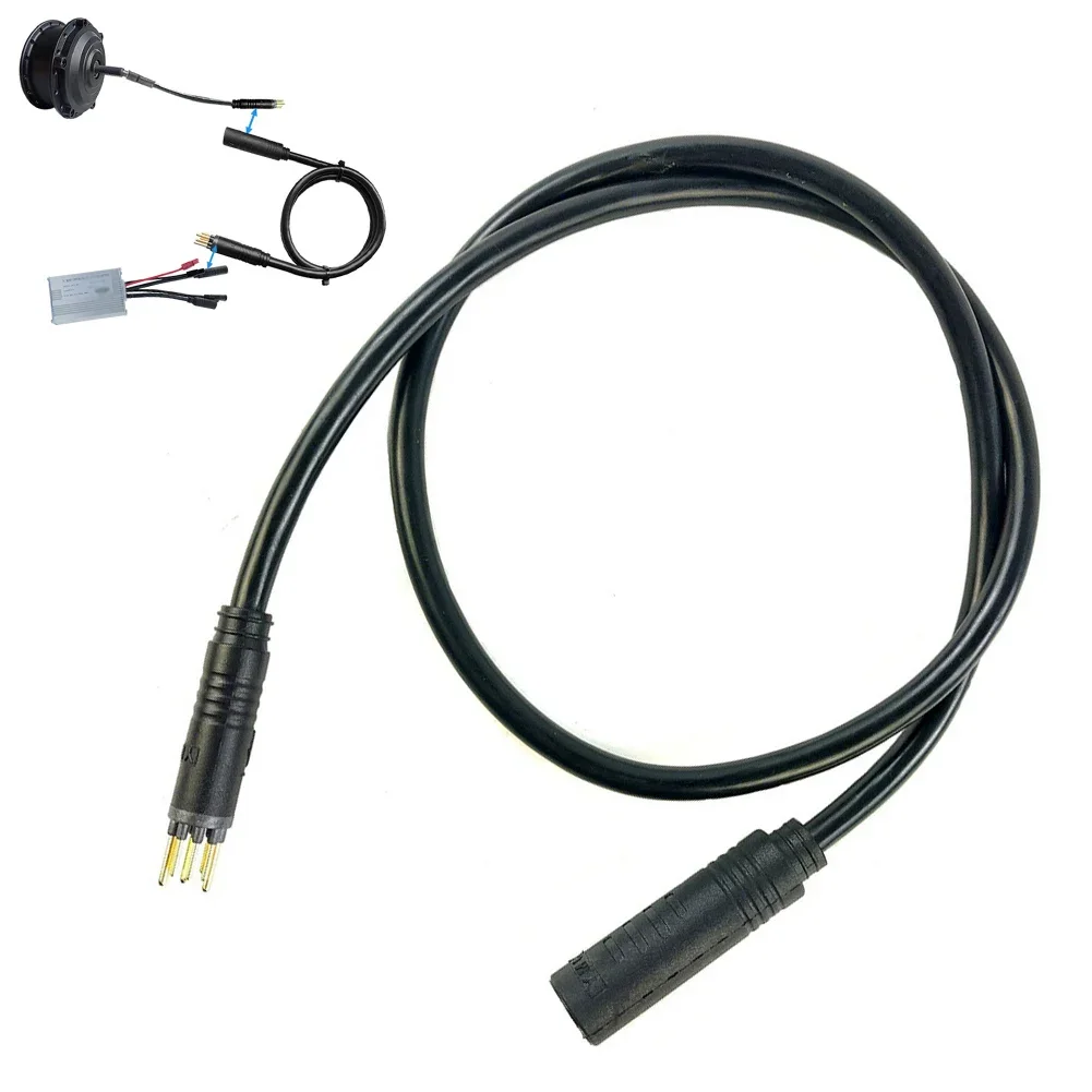9 Pin Julet Wheel Hub Motor Cable 60cm E-bike Motor Extension Cable Waterproof Female To Male Wire For E-Bike Accessory e bike motor cable