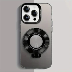 Durable Magnetic Stand Holder Acrylic Phone Case with Shockproof Protection for Hot 30i (1)
