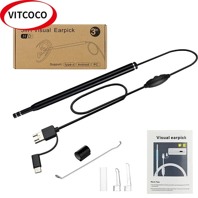 Scoop d'oreille visuel Shoous HD, Scoop d'oreille visuel, Scoop d'oreille,  Équipement d'endoscope d'oreille, 660 COCO - AliExpress