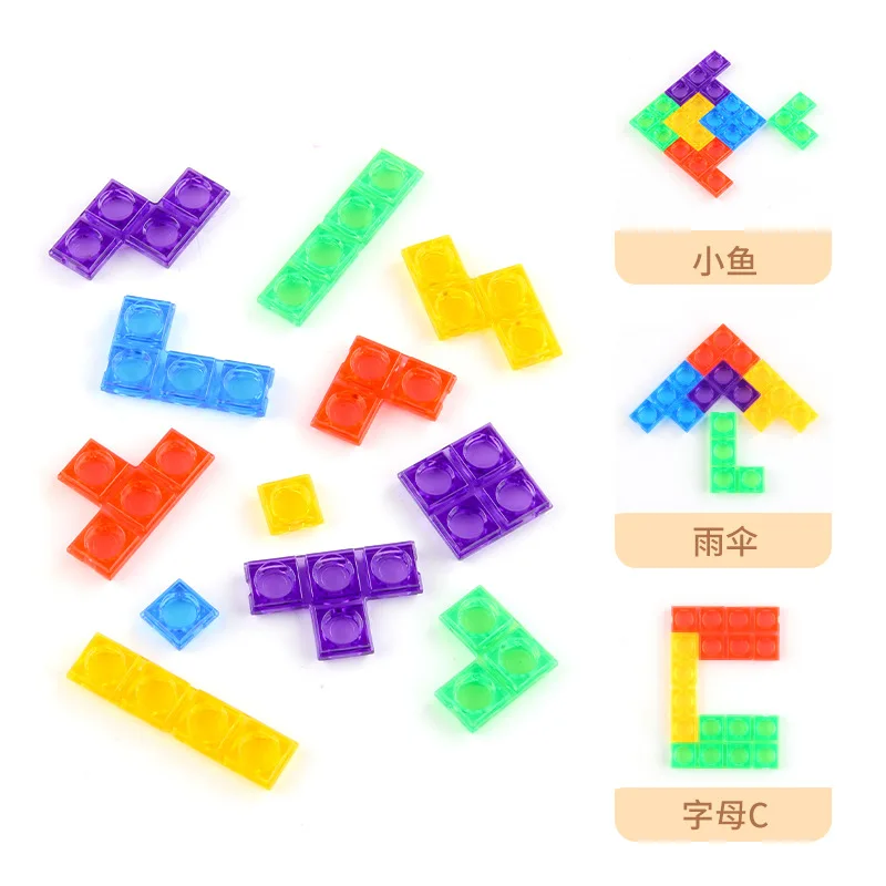 1 set Russia block puzzle party game for family kids Mini desktop games reduce pressure bordspel Birthday gift  juegos de mesa 4