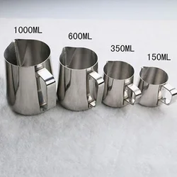 Stainless Steel Milk Frothing Pitcher with Measurement Guide - Ideal for Latte Art and Coffee Crafting (Size)