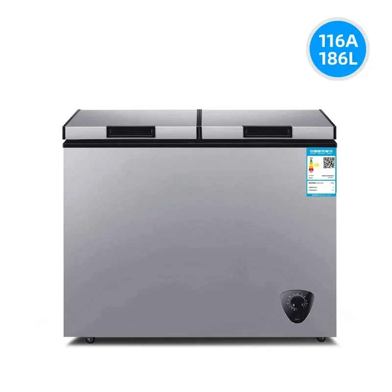 Home Refrigerator dual-temperature freezer small freezer double-door household commercial large-capacity dual-use