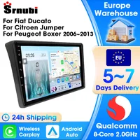 Srnubi автомобильный мультимедийный плеер для Fiat Ducato 2005-2023 Citroen Jumper Peugeot Boxer 2006-2022 Carplay Android автоматическая навигация