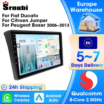 Srnubi reproductor Multimedia de coche para Fiat Ducato 2005-2023 Citroen Jumper Peugeot Boxer 2006 - 2022 Carplay Android navegación automática 1