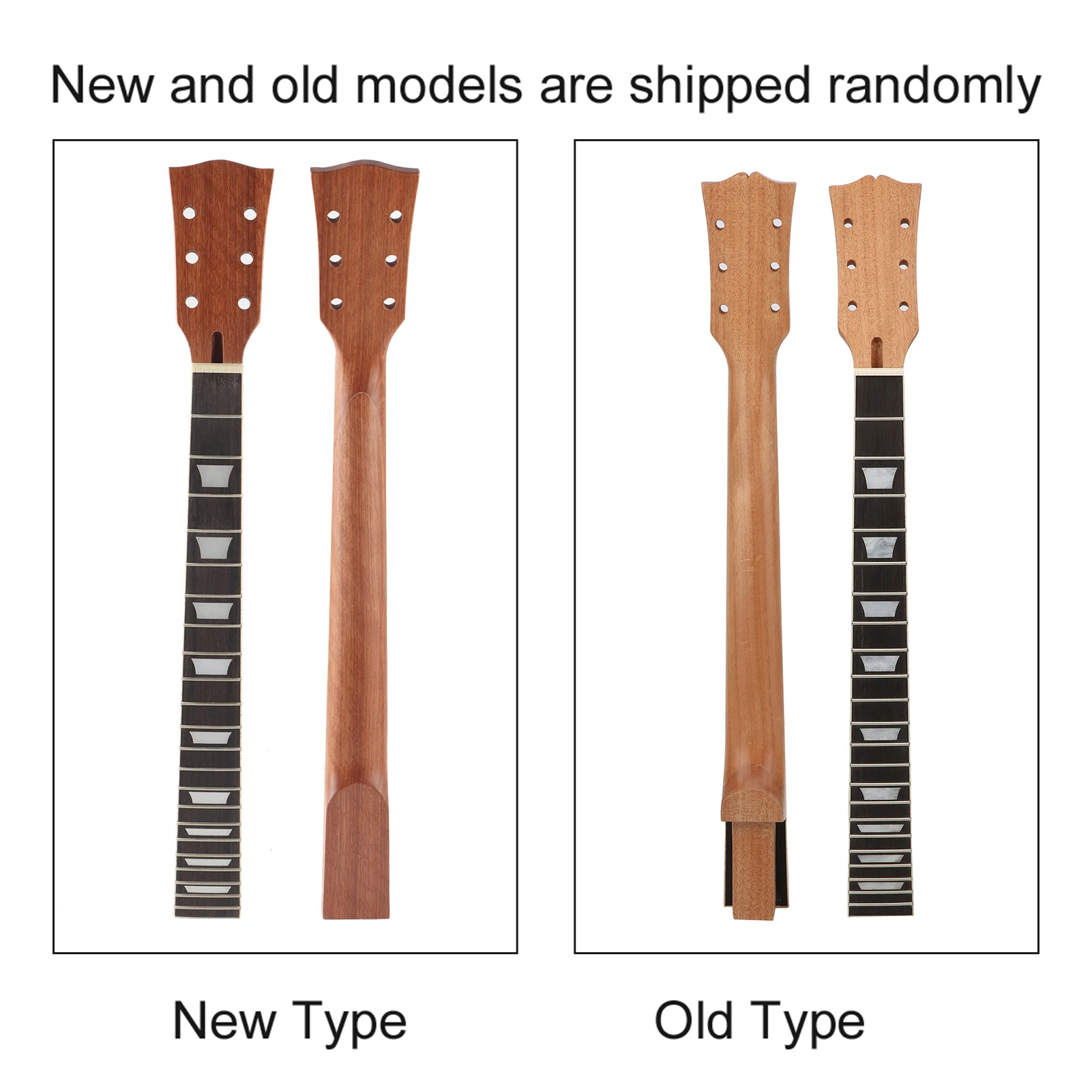 Gibson Les Paul LP용 사다리꼴 인레이가 있는 목재 일렉트릭 기타 넥 22프렛 로즈우드 지판