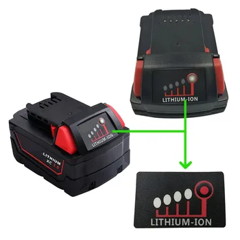 Parti di montaggio della custodia della batteria per Milwaukee 18V per M18-5 1815 Batteria al litio Coperchio superiore Custodia posteriore Accessori