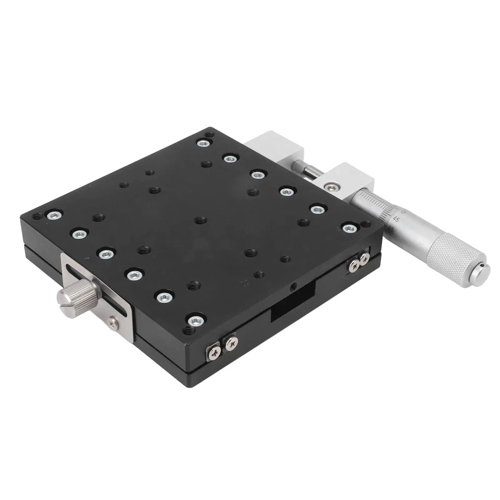 High Precision Lightweight Aluminum Alloy Manual Sliding Table with Cross Roller Guide for X-Axis for mechanical Equipment