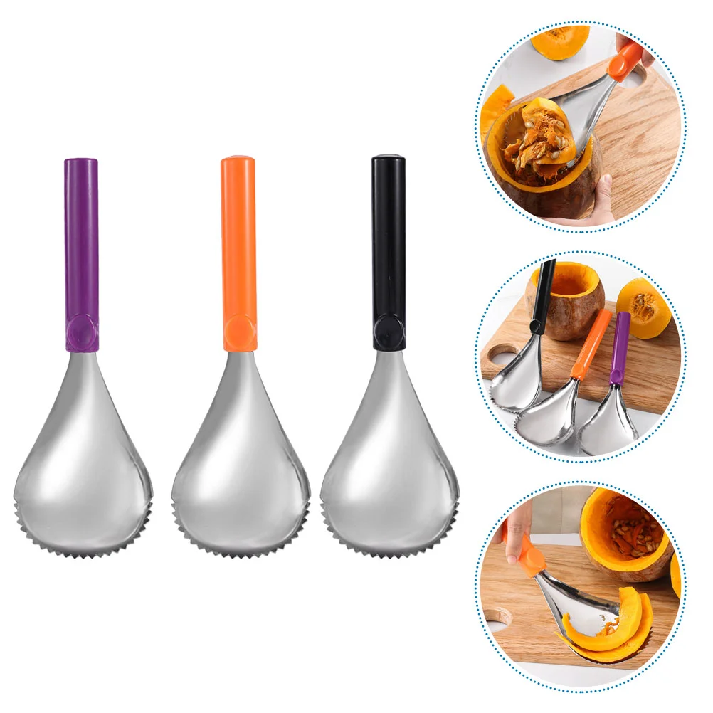 

Pumpkin Pulp Remover Corer Scoop Manual Pumpkin Pulp Separator Fruit Corer Serrated Edge Fruit Scraper Veggie Vegetable