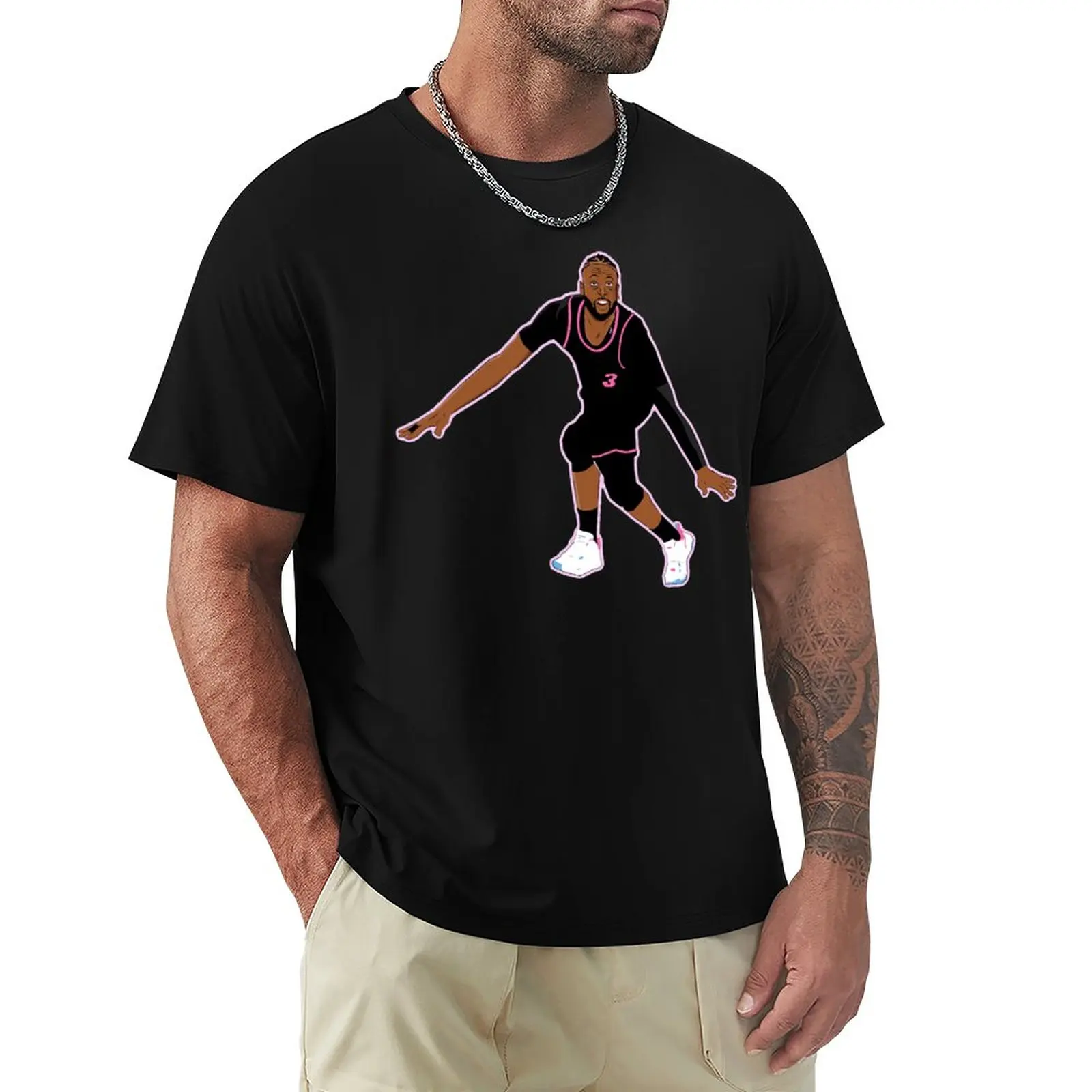 Dwyaneer E Wade D-Wade Wow 2023 Basket Stars (22) T-Shirt Girocollo Campagna Top Tee Carino Divertente Tempo Libero Taglia Usa