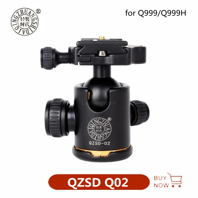 Qzsd Q02 Qzsd-02 Aluminum Alloy Tripod Ball Head For With Quick Release ...