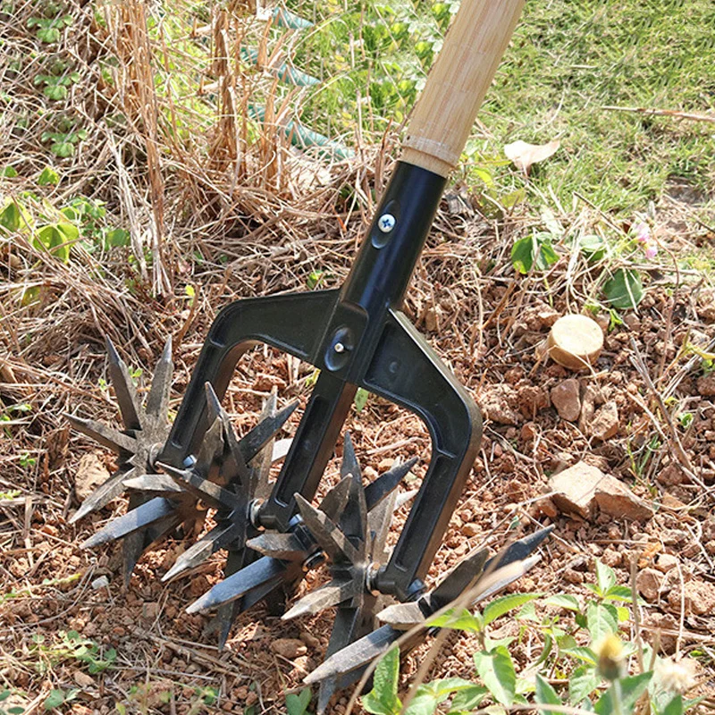 Rotary Cultivator Tool Garden Soil Turning Tools Lawn, 40 OFF